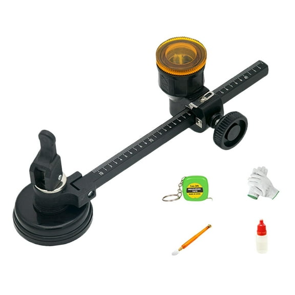balikha Circular Glass Cutter Tile Cutter Aluminum Alloy Hand Tool Adjustable Round Heavy Duty Glass Circle Cutter Glass Cutting Tool Cutting 400MM