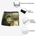 thumbnail image 3 of Sikiie Deep Forest Stone Green Dragon Print Men's Boxer Briefs, Elastic Waistband Boxer Briefs Leggings-Medium, 3 of 5