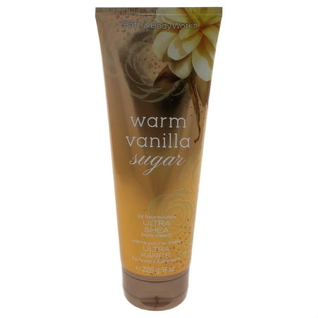 Warm Vanilla Sugar Ultra Shea Body Cream by Bath and Body Works for Women - 8 oz Body Cream