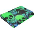 thumbnail image 6 of Halloween Skull Throw Blanket, Ultra Soft Cozy Flannel Blanket Lightweight Warm Luxury Bed Throws for Couch Sofa Chair Bed Office All Season 50x40 Inches, 6 of 6