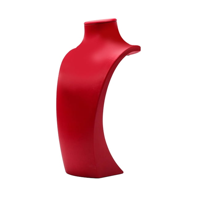 S SERENABLE Necklace Holder Jewelry Display Rack Bust Stand Three-Dimensional Red 17x33.5cm