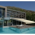 thumbnail image 3 of 13'x 8' Manual Retractable Sun Shade Patio Awning w/ Durable Design Canopy Water-Resistant Polyester, 3 of 5