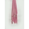 thumbnail image 2 of Rizzy Home  Chevron Hand Loomed Woven Throw Hot Pink/ Natural, 2 of 5