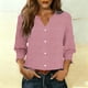 thumbnail image 1 of TaTaai Women's Fashion Spring And Summer Button Up Cardigan 3/4 Quarter Sleeve Jacket V-neck Top/shirt Gift, 1 of 6
