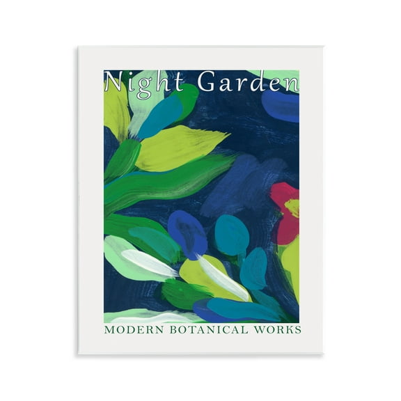 Stupell Industries Modern Botanicals Museum Abstract Painting Unframed Art Print Wall Art, 11 x 14