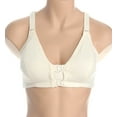 thumbnail image 3 of Women's Cottonique W12224 Latex Free Organic Cotton Front Close Support Bra (Natural 34C), 3 of 4
