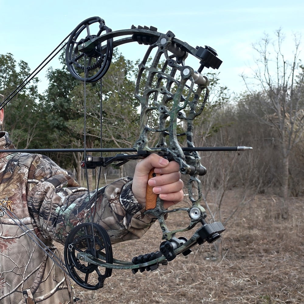 AMEYXGS Archery US Compound Bow Set 30-60lbs Steel Ball Arrows Dual-use