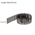 thumbnail image 2 of Unique Bargains Miniature Garden Fence, 35 Inch Long Picket Fence Mini Ornament, Coffee Color, 2 of 5