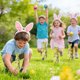 thumbnail image 5 of Simulated Moss Easter Bunny Bow Floral Foam Arranger for Vase Centerpieces 1-Pack, 5 of 6