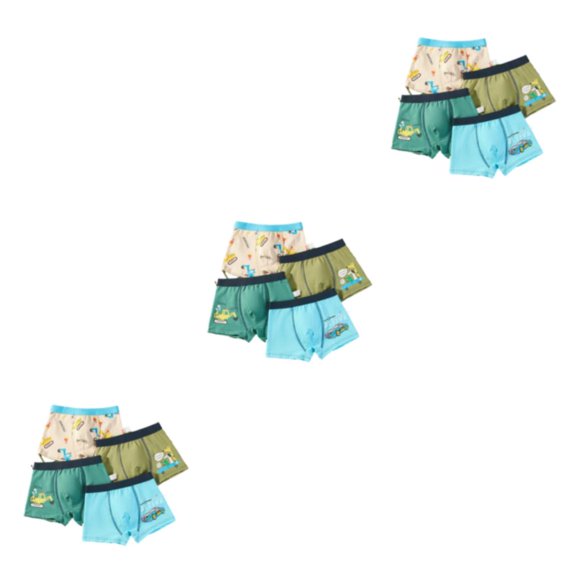 Minnieouse 4 boxeadores de algodón cómodos para niños, ropa interior transpirable y para niños, calzoncillos de dibujos animados, decoración Type1 NO1