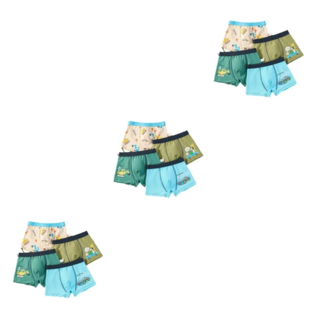 Sonducket 4 piezas de ropa interior y liviana para niños - Ropa interior transpirable y cómoda para niños Bragas Decoración completa de Type1 NO1