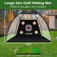 thumbnail image 2 of Golf Practice Net 10x7ft with Mat, 11 Tees & 9 Balls - Indoor Outdoor Hitting Training Net for Backyard Driving, Perfect Golf Gift for Men, 2 of 8