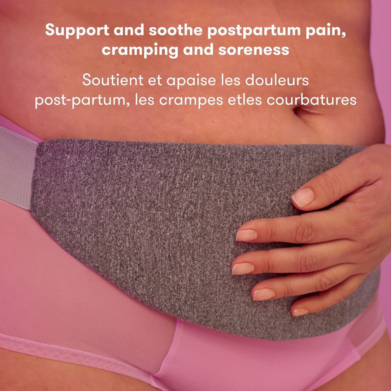 Frida Mom - C-Section Recovery Band Postpartum Abdominal Binder with Soft Knit Layer, One Size Post-Op Incision Protector Targeted Hot + Cold Therapy, One Size