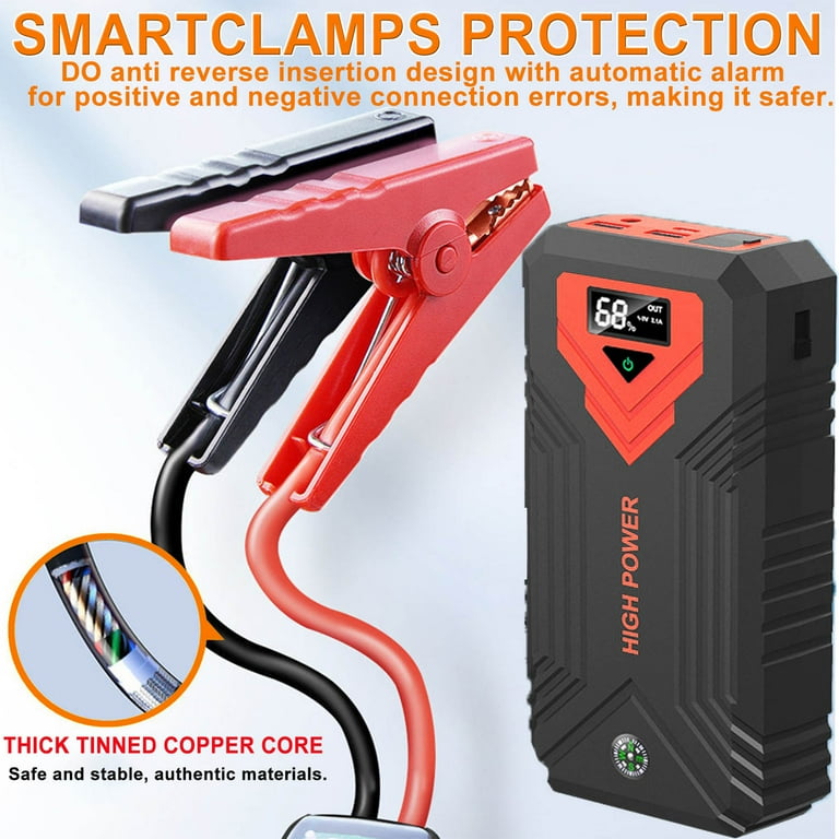 HKEEY 68800mAh 1600A Portable Car Jump Starter Battery Booster Power Pack