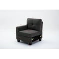 thumbnail image 3 of Leo Sectional Sofa 4 Seats with Storage Ottoman, 3 of 6