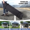 thumbnail image 2 of Pop - up canopy tent para commercial use: heavy - duty, 2 removable side panels, privacy, wheeled carry bag, 4 sandbags, portable sun shelter para camping, beach, parties y events, 2 of 5