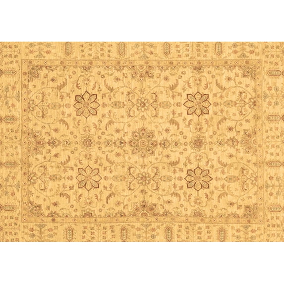 Ahgly Company Indoor Rectangle Oriental Brown Traditional Area Rugs, 7' x 10'