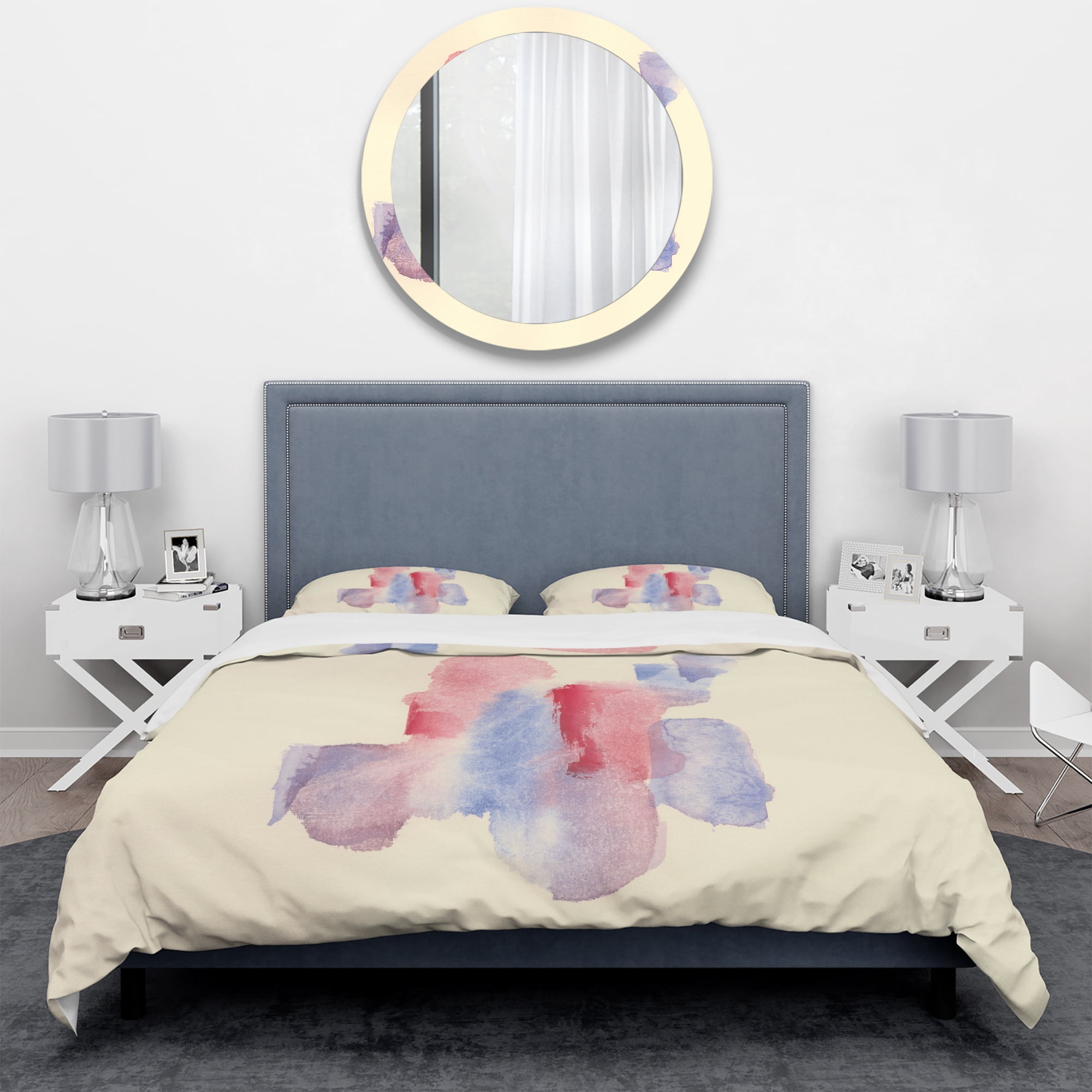 Designart 'geometric Pastel II' Geometric Duvet Cover Set