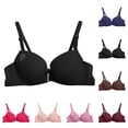 thumbnail image 4 of XFLWAM Bras for Women Full Coverage Push Up Pack Seamless Bras Everyday Adjustable Wire Free Breathable Bra, 4 of 4