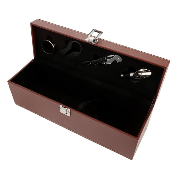 Wine Gift Box Packing Boxes Decorative Storage Case Gift Storage Case PU Wine Cases Household Wine Packing Case