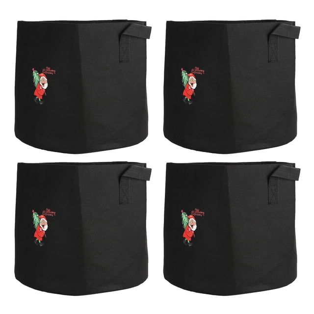 Bolsa para plantar Amonsee Maceta de Jardín Duradera 4 Piezas 7 galones 35x30cm