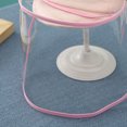 thumbnail image 4 of Protector facial para bebé, sombrero protector facial extraíble para niños, protector facial transparente desmontable, color rosa, 4 of 5