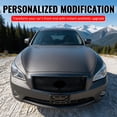thumbnail image 5 of Ikon Motorsports Front Upper Grille Fits 2011-2015 Infiniti M56 M35h M37 Q70, Honeycomb Style Gloss Black ABS, 5 of 9
