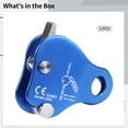 thumbnail image 5 of Climbing Fall Protection Device, Climbing Ascender Fall Protection Belay Device, Aluminum Alloy Climbing Rope Grab, Rock Climbing Rope Grip for Mountaineering, Tree Arborists, Rescue, Aerial Work, 5 of 5