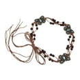 thumbnail image 3 of Cinturón de cuerda trenzado con borlas para mujer Perfecl, 3 of 8