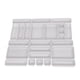 thumbnail image 3 of Organizador de cajones de 24 piezas, práctico y multifunción, separador estable de adornos para Blanco, 3 of 9