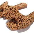 thumbnail image 2 of Cape Robbin Juju Slip On Mules Bow Slides Sandals Leopard Slip On Flat (7.5, LEOPARD), 2 of 3