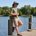 thumbnail image 5 of Outdoor UPF50+ Mesh Sun Hat Wide Brim Fishing Hat with Neck Flap Sun Hat for Men Women,One Size, 5 of 7