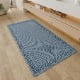 Waffle Bathroom Runner Rugs Er Absorbent Bath Mat Non Slip Washable Quick Dry Upgraded Ultra Soft Boho Bath Rugs With Tassels For Hallway Bedroom Laundry Room 2'x4' 24"X48" Blue