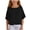 Tshirts-Black, variant on kpoplk T Shirts for Girls Letter Print Graphic Tees Oversized Casual Loose Drop Shoulder Short Sleeve Basic Summer Tops(Black,14-15 Y)