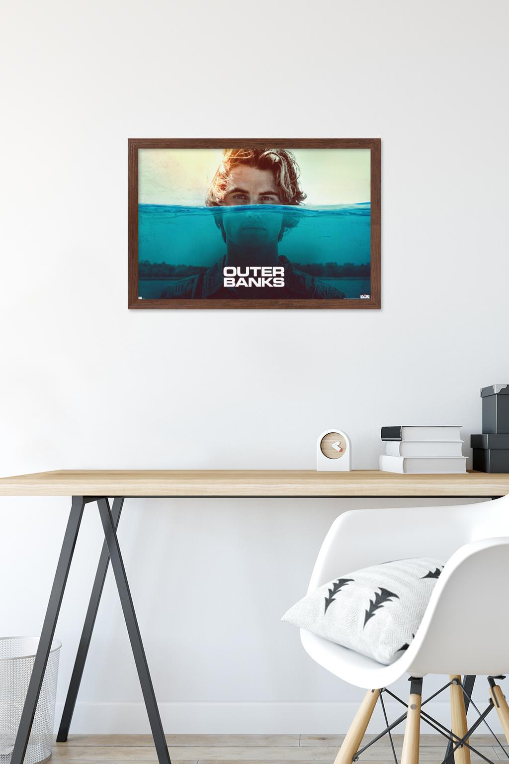 Netflix Outer Banks - Water Wall Poster, 14.725" x 22.375" Framed