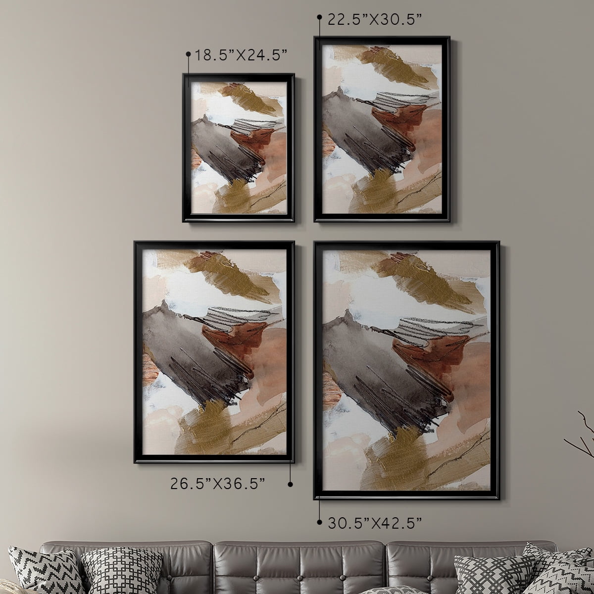 Antique Gold III Premium Framed Print, in Gold, Black, or Silver - Ready to Hang