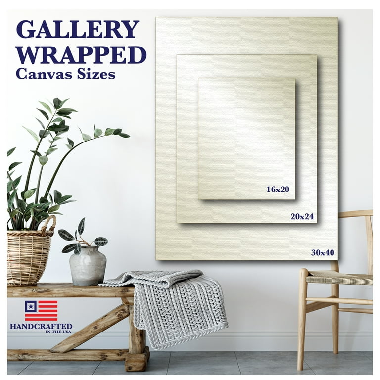  16x20 Gallery Canvas : Large Framed Blank Canvas