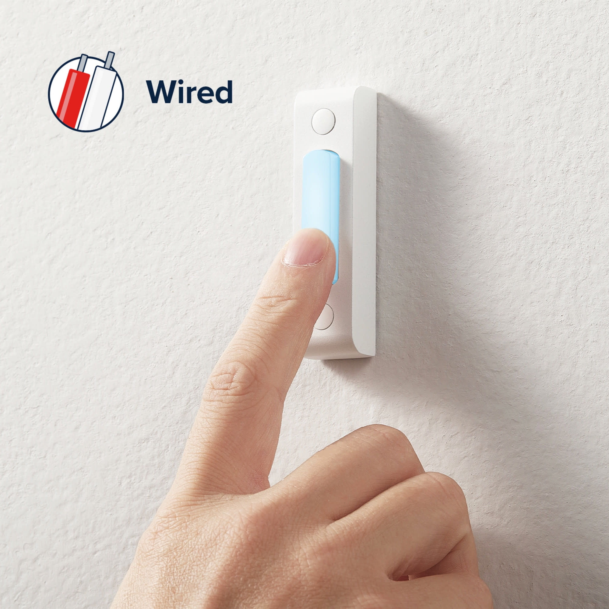 Globe Electric 91009237 Heath Zenith Metal Wired Lighted Push Doorbell Button - White