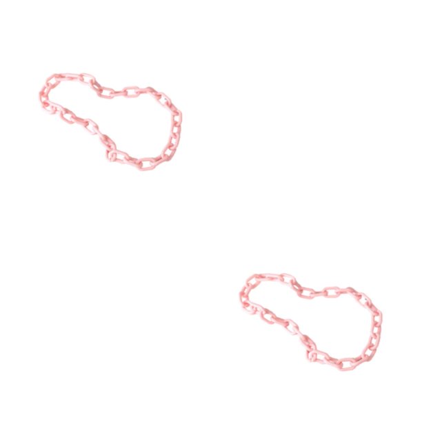 Minnieouse Cadena de acrílico para mujer, collar de repuesto galvanizado que no se desvanece, gargantilla elegante para fiestas nocturnas para Rosa 2Conjunto