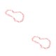 thumbnail image 1 of Minnieouse Cadena de acrílico para mujer, collar de repuesto galvanizado que no se desvanece, gargantilla elegante para fiestas nocturnas para Rosa 2Conjunto, 1 of 6