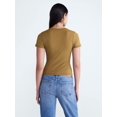 thumbnail image 3 of Scoop Women’s The York Baby Tee with Short Sleeves, Sizes XS-XXL, 3 of 4