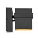 thumbnail image 4 of Lámpara de pared para exteriores GLOBE, 11,5 W, LED, negro mate y dorado, 4 of 9