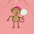 thumbnail image 4 of Inktastic Cute Volleyball Girl Monkey Girls Baby Bodysuit, 4 of 5