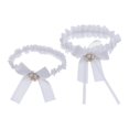 thumbnail image 2 of tredstone 2 Piece Womens Lace Flower Leg Garter Belt Rings White, 2 of 9