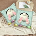 thumbnail image 2 of Easter Eggs Bunny Tail Throw Pillow Covers 18x18 Set of 2 Cute Rabbit Decorative Pillowcase Cushion Covers Soft Velvet Pillow Cases for Sofa Couch Bed Car Bedroom Spring Easter Decor, 2 of 6