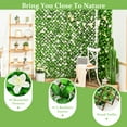 thumbnail image 4 of Gymax 4PCS Expandable Fence Privacy Screen Decorative Faux Ivy Panel w/ White Flowers, 4 of 10