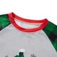 thumbnail image 2 of Inevnen Christmas Pajamas for Family Long Sleeve Tree Print Tops + Plaid Trousers Set, 2 of 6