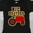 thumbnail image 4 of Inktastic Red Tractor Big Brother Boys Baby Bodysuit, 4 of 5