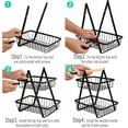 thumbnail image 5 of 2 tier vegetable racks, fruit and vegetable storage basket rack, 5 of 5