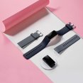 thumbnail image 2 of 2 Pack Replacement Bands Compatible with Fitbit Charge 3/Fitbit Charge 4 Bands, Sports Bands, Small Large, Blue Grey/Blue, 2 of 5